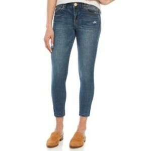 Democracy Ab solution Distressed Blue Ankle Skimmer‎ Size 12